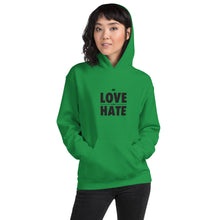 Load image into Gallery viewer, Love over Hate Unisex Hoodie