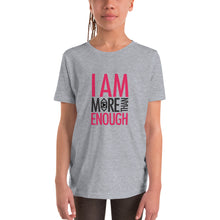 Load image into Gallery viewer, I am Enough Youth Short Sleeve T-Shirt
