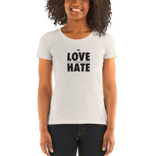 Load image into Gallery viewer, Love over Hate Ladies' short sleeve t-shirt