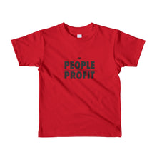 Load image into Gallery viewer, People over Profit Short sleeve kids t-shirt