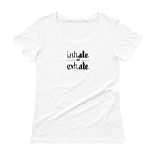Load image into Gallery viewer, Inhale Exhale Ladies' Scoopneck T-Shirt