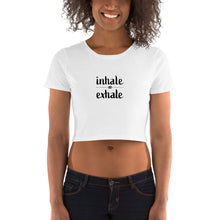 Load image into Gallery viewer, Inhale Exhale Women’s Crop Tee