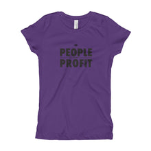Load image into Gallery viewer, People over Profit Girl's T-Shirt