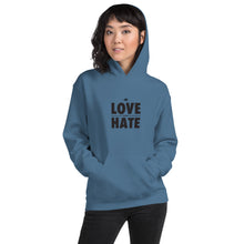 Load image into Gallery viewer, Love over Hate Unisex Hoodie