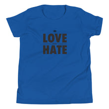 Load image into Gallery viewer, Love over Hate Youth Short Sleeve T-Shirt