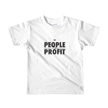 Load image into Gallery viewer, People over Profit Short sleeve kids t-shirt