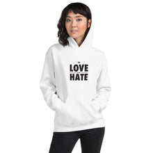 Load image into Gallery viewer, Love over Hate Unisex Hoodie