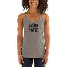 Load image into Gallery viewer, Love over Hate Women's Racerback Tank