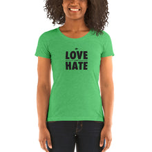 Load image into Gallery viewer, Love over Hate Ladies' short sleeve t-shirt