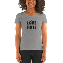 Load image into Gallery viewer, Love over Hate Ladies' short sleeve t-shirt