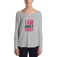 Load image into Gallery viewer, I am Enough Ladies' Long Sleeve Tee