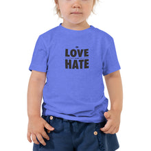 Load image into Gallery viewer, Love over Hate Toddler Short Sleeve Tee
