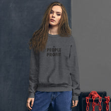 Load image into Gallery viewer, People over Profit Unisex Sweatshirt