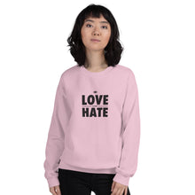 Load image into Gallery viewer, Love over Hate Unisex Sweatshirt