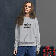 Load image into Gallery viewer, People over Profit Unisex Sweatshirt