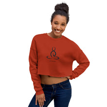 Load image into Gallery viewer, Lotus Posture Crop Sweatshirt