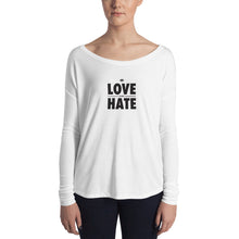 Load image into Gallery viewer, Love over Hate Ladies' Long Sleeve Tee