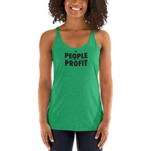 Load image into Gallery viewer, People over Profit Women's Racerback Tank
