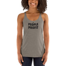 Load image into Gallery viewer, People over Profit Women's Racerback Tank