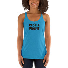 Load image into Gallery viewer, People over Profit Women's Racerback Tank
