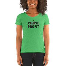 Load image into Gallery viewer, People over Profit Ladies' short sleeve t-shirt