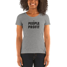 Load image into Gallery viewer, People over Profit Ladies' short sleeve t-shirt