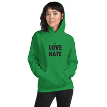 Load image into Gallery viewer, Love over Hate Unisex Hoodie
