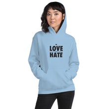 Load image into Gallery viewer, Love over Hate Unisex Hoodie
