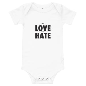 Love over Hate Baby Onesie