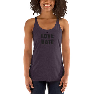 Love over Hate Women's Racerback Tank