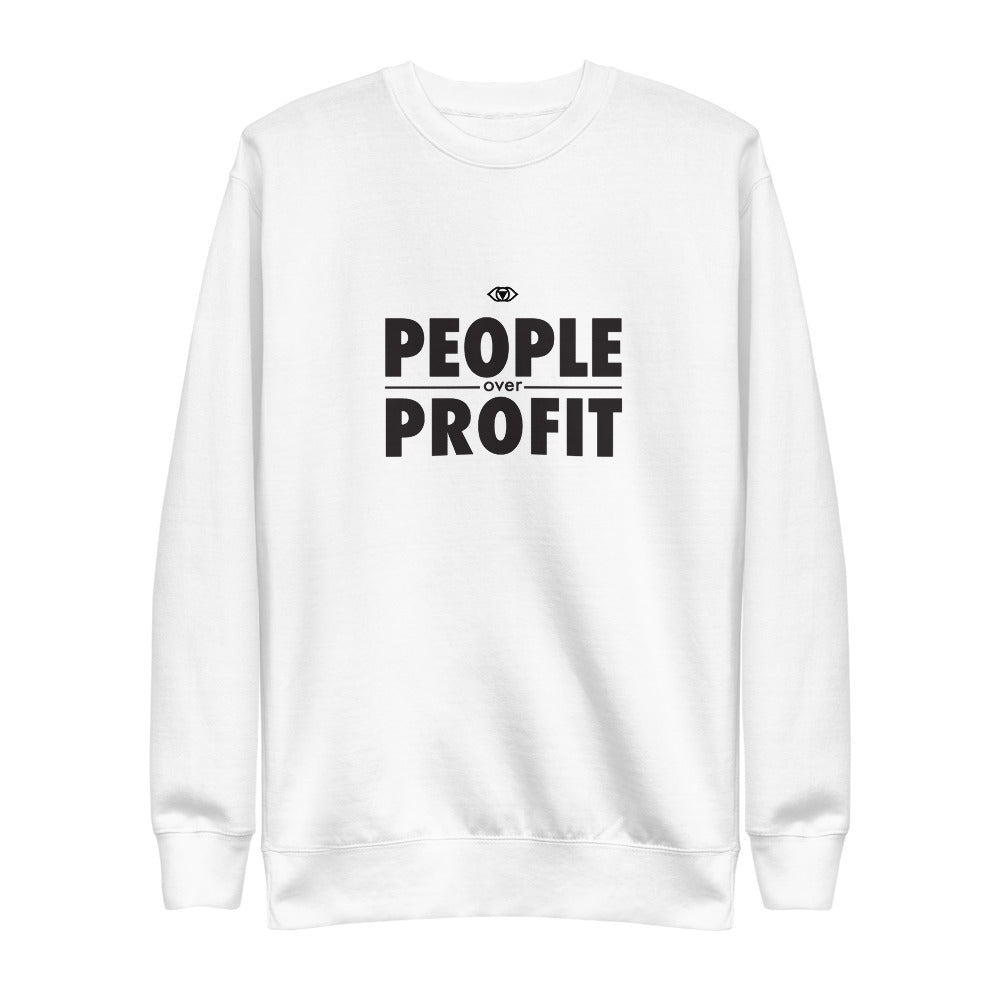 People over Profit Unisex Fleece Pullover