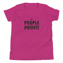 Load image into Gallery viewer, People over Profit Youth Short Sleeve T-Shirt
