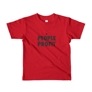 People over Profit Short sleeve kids t-shirt