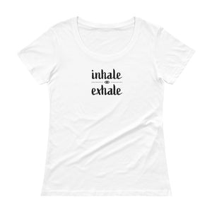 Inhale Exhale Ladies' Scoopneck T-Shirt