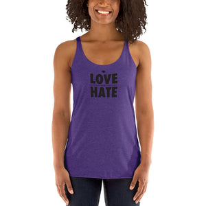 Love over Hate Women's Racerback Tank