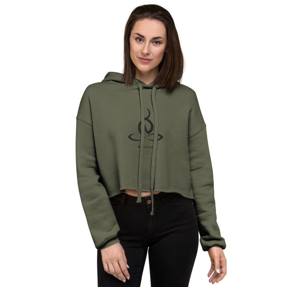 Lotus Posture Crop Hoodie