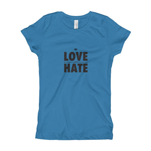 Love over Hate Girl's T-Shirt