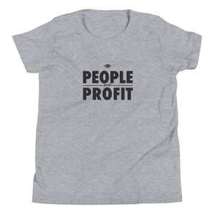 People over Profit Youth Short Sleeve T-Shirt