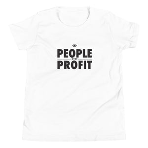 People over Profit Youth Short Sleeve T-Shirt