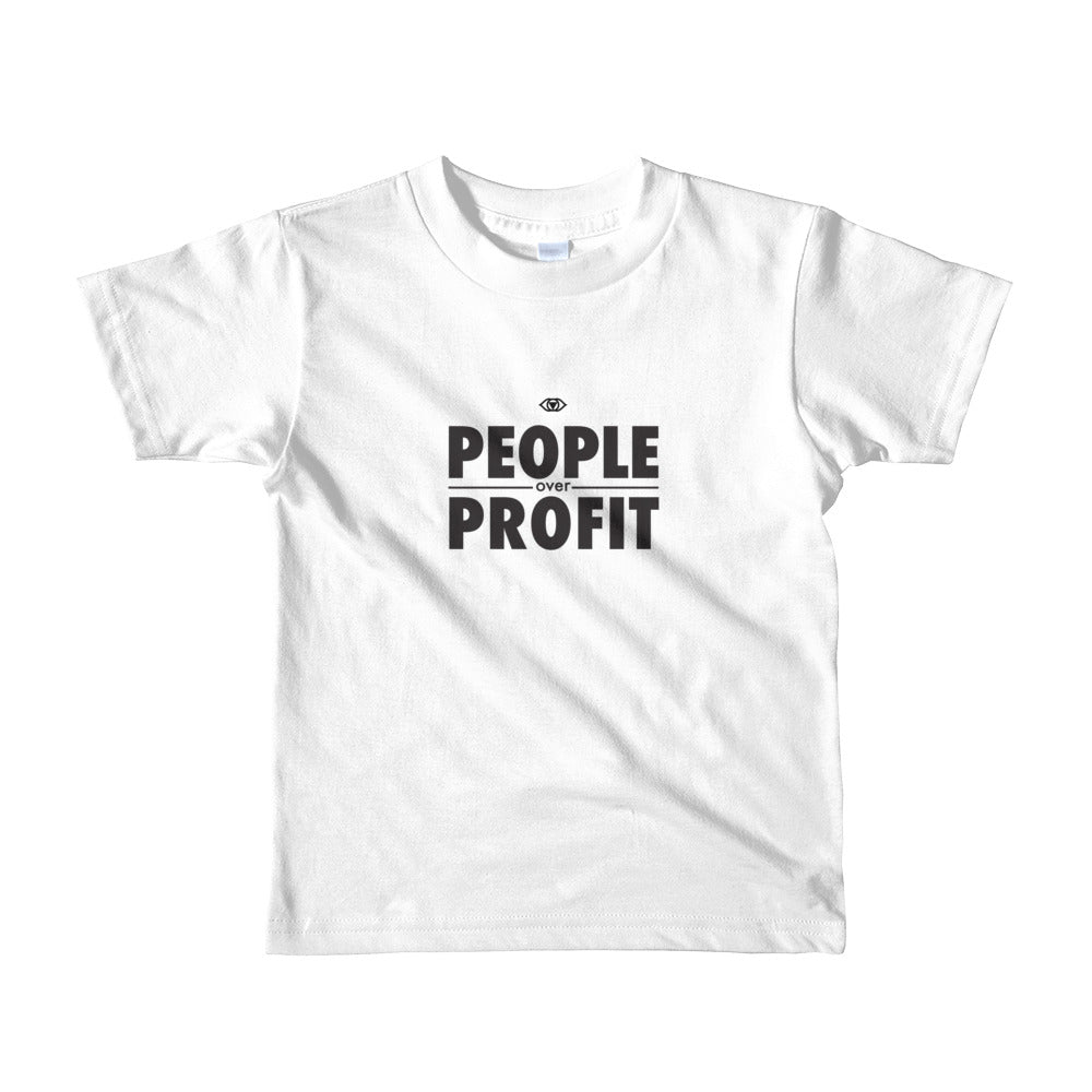 People over Profit Short sleeve kids t-shirt