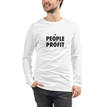 Load image into Gallery viewer, People over Profit Unisex Long Sleeve Tee
