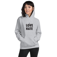 Load image into Gallery viewer, Love over Hate Unisex Hoodie
