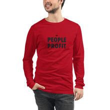 Load image into Gallery viewer, People over Profit Unisex Long Sleeve Tee
