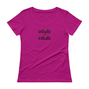 Inhale Exhale Ladies' Scoopneck T-Shirt