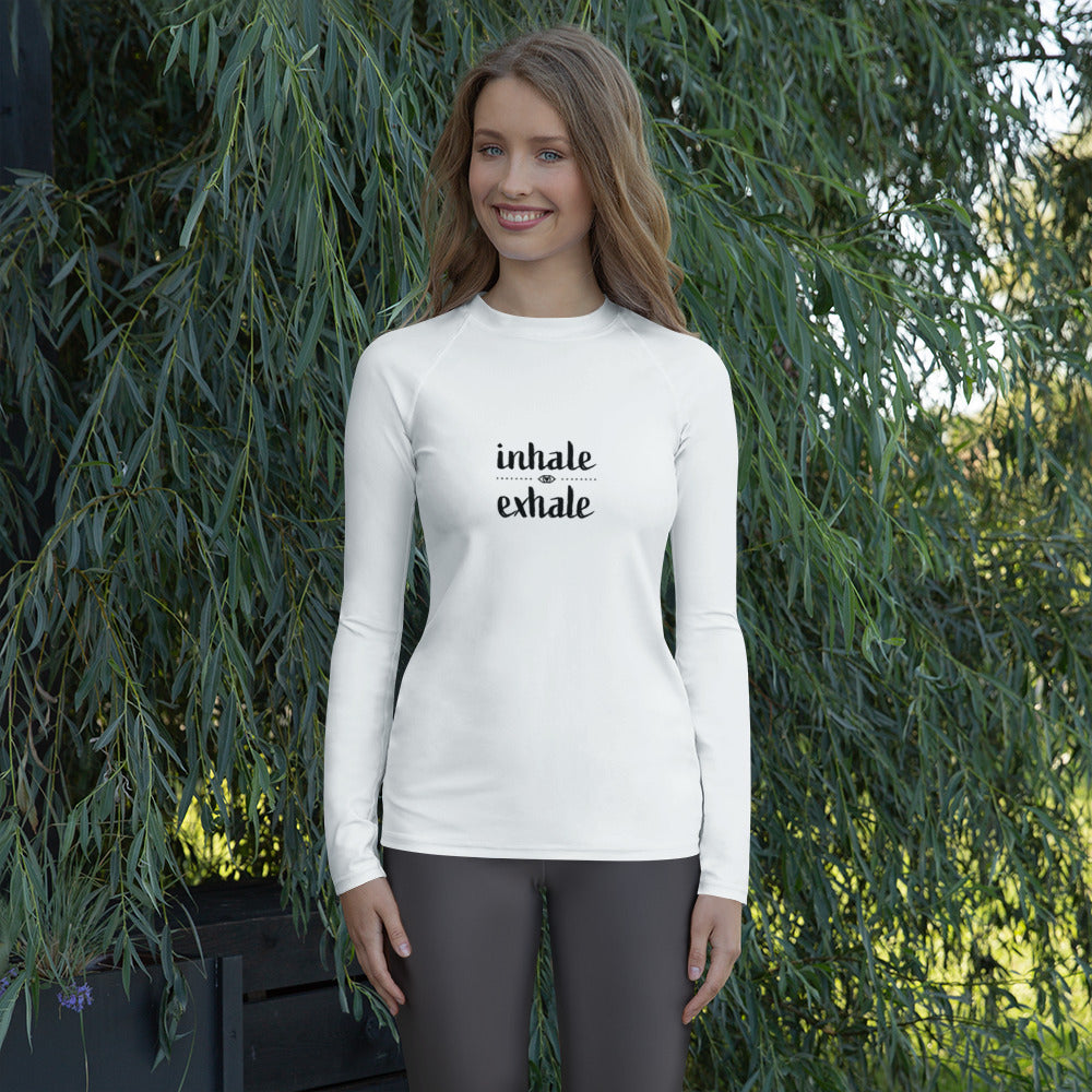 Inhale Exhale Women's Rash Guard