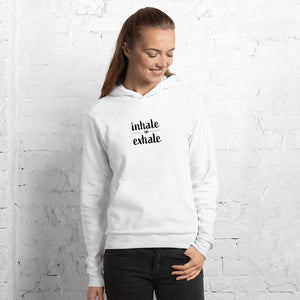 Inhale Exhale Womens hoodie