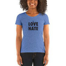 Load image into Gallery viewer, Love over Hate Ladies&#39; short sleeve t-shirt
