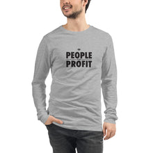 Load image into Gallery viewer, People over Profit Unisex Long Sleeve Tee
