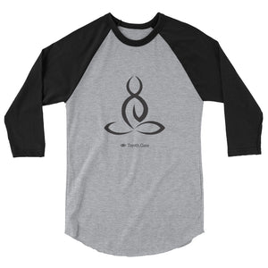 Lotus Posture 3/4 sleeve raglan shirt