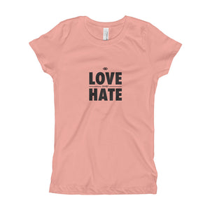 Love over Hate Girl's T-Shirt